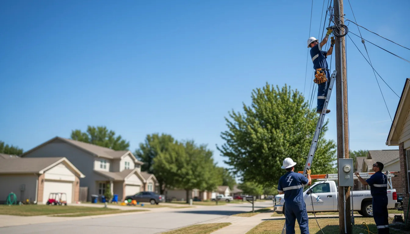 Residential electrician providing installation services in Hettick, IL